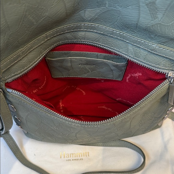 Hammitt Medium Sage Green Embossed Leather Crossbody – Like New Condition - Picture 4 of 6